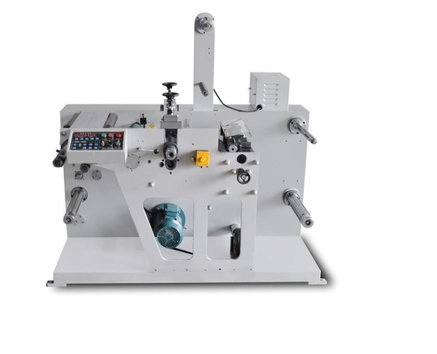 Label slitting and rotary die cutting machine